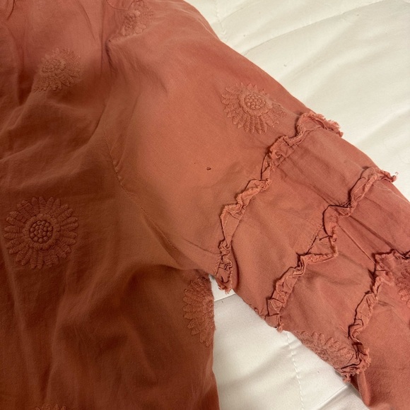 Anthropologie pink Peasant Blouse - Picture 9 of 9